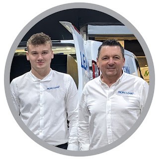 Peter and Harry Morley visiting Interclean 2024